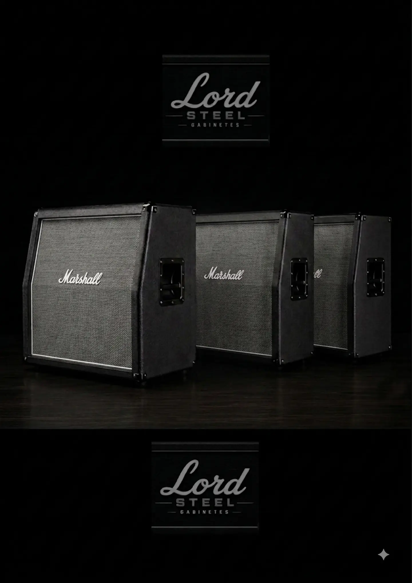 Gabinete 4x12 angulado estilo marshall (artesanal) 1