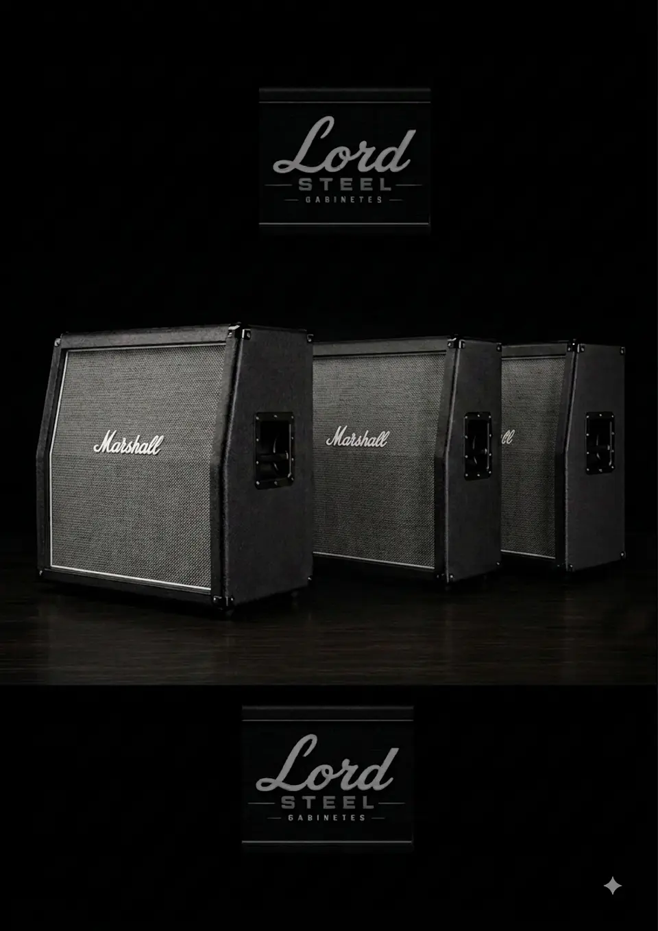 Gabinete 4x12 angulado estilo marshall (artesanal) 1