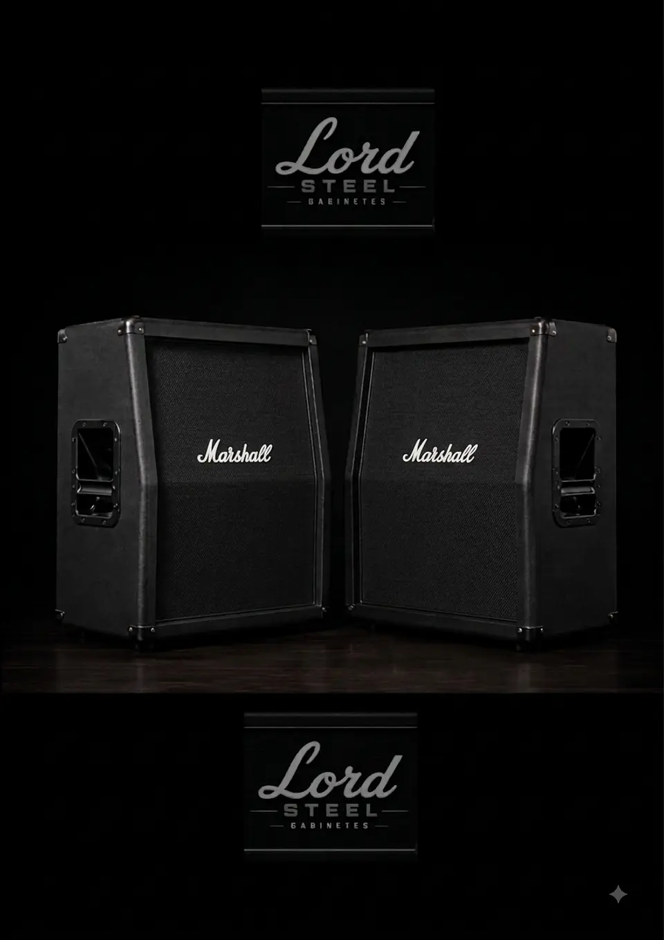 Gabinete Artesanal 2x12 Estilo Marshall — Sem auto falantes O Equilíbrio Perfeito Entre Portabilidade, Pressão Sonora e Tom Lendário. 1