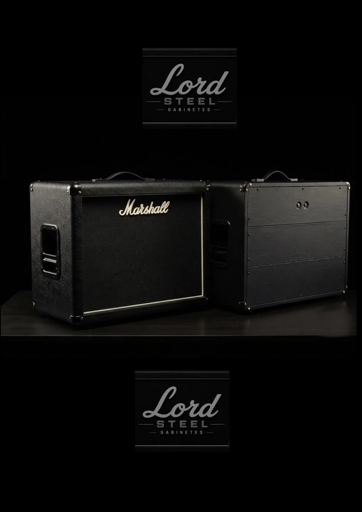 Gabinete Artesanal 2x12 Estilo Marshall JVMC212 Reto — Construção Robusta, Resposta Encorpada de Graves e Formato Perfeito para a Estrada. 1