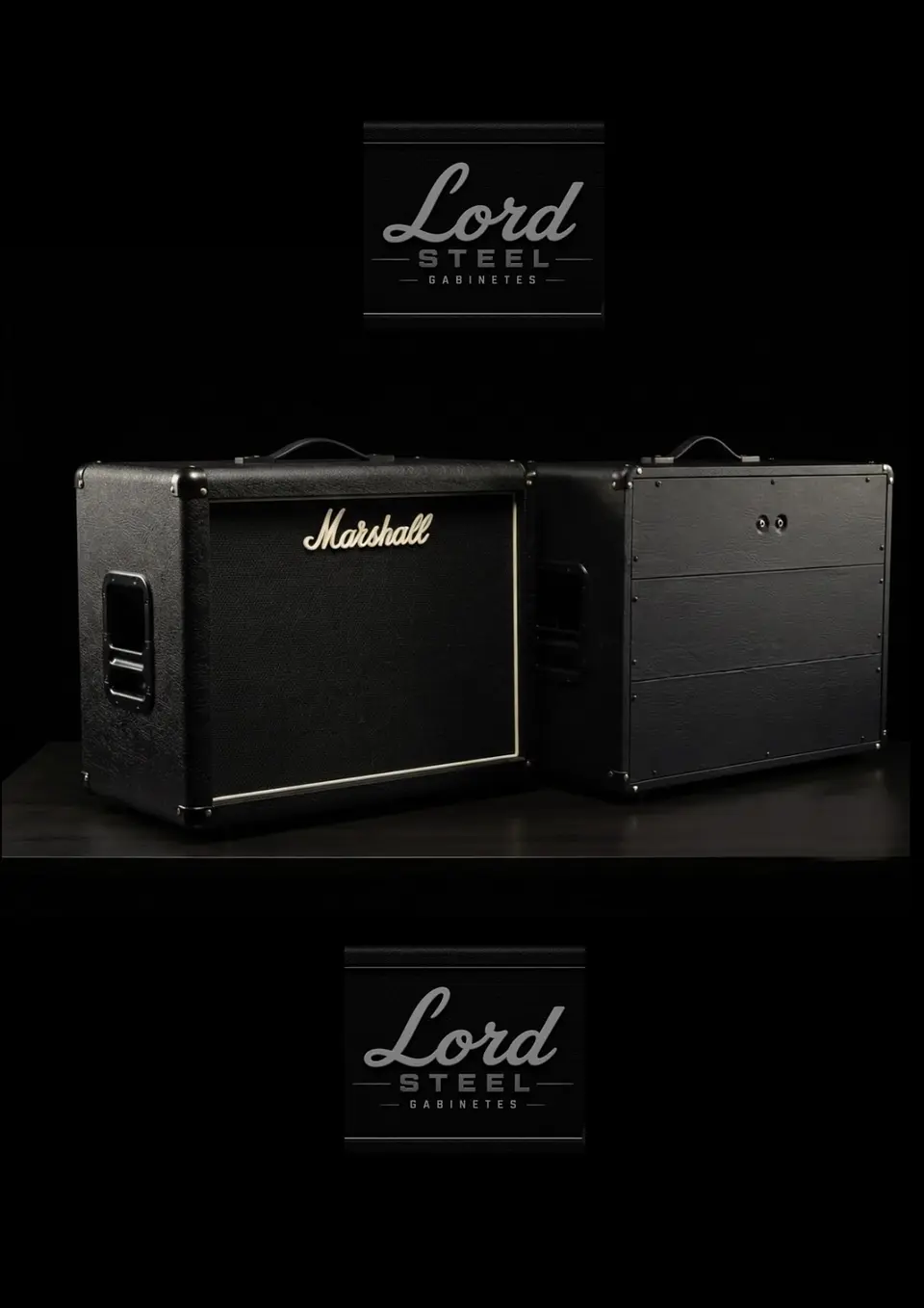 Gabinete Artesanal 2x12 Estilo Marshall JVMC212 Reto — Construção Robusta, Resposta Encorpada de Graves e Formato Perfeito para a Estrada. 1