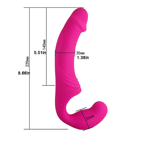 Vibrador Aphrodisia Strapless Double Rider