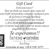 GiftCard para regalos LoreCard