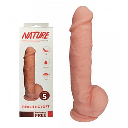 Consolador Realístico Suave Nature N°5