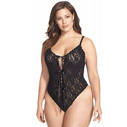 Body Negro de Encaje 3XL