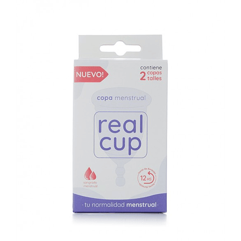 Copita Menstrual Real Cup Kit 2 Talla S y M