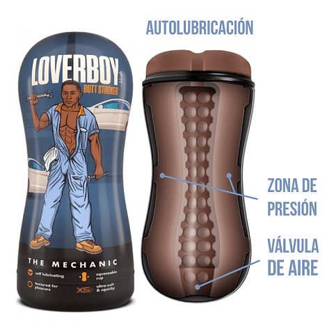 Masturbador Autolubricante Loverboy Blush Novelties