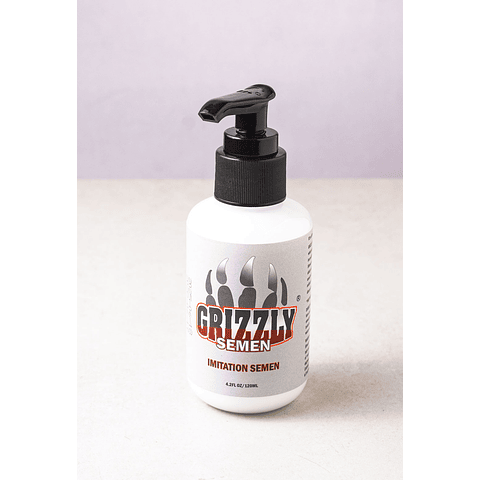 Lubricante Grizzly Semen Textura Ultrarealista