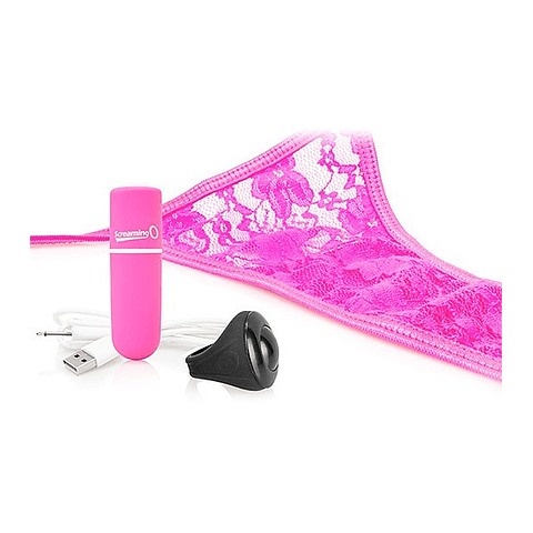 Calzón Vibrador marca Screaming O Mod: My Secret color Rosado