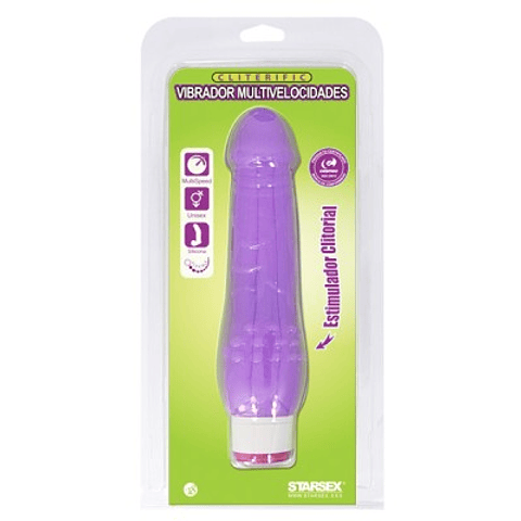 Vibrador StarSex Cliterific Piel / Rosado / Morado