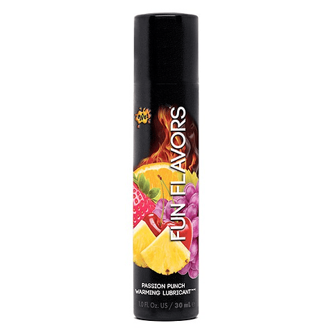 Lubricante Fun Flavors Passion Punch (Naranja, Frutilla Uva, Cereza, Piña) 30ml