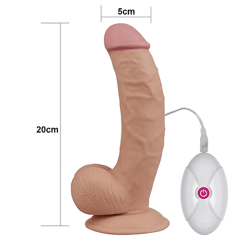 Vibrador Realístico 8.5" The Ultra Soft Dude Vibrating Marca: LoveToy