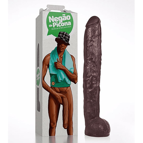 Consolador “El Negro del Whatsapp” 37cms