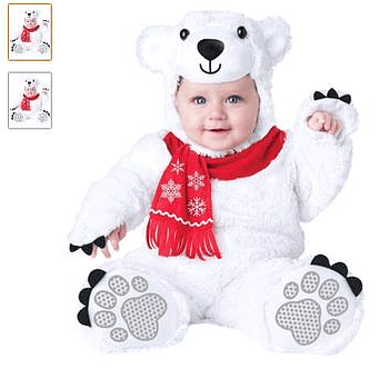 Disfraz de osito polar.