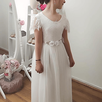 Vestido de fiesta, primera comunión, bautizo.