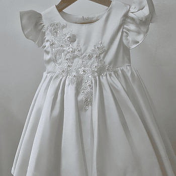 Vestido seda detalles 