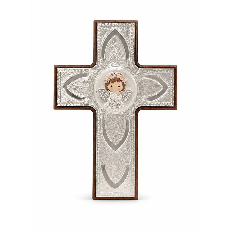 Cruz de madera decorativa