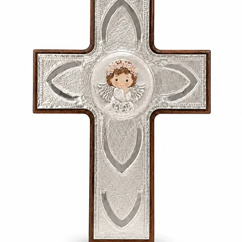 Cruz de madera decorativa