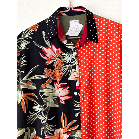 Blusa Patch Felina Lunares