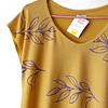 Polera Amarilla Hojas