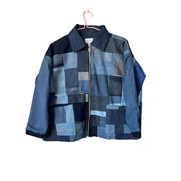 Chaqueta Patch Oversize Mezclilla