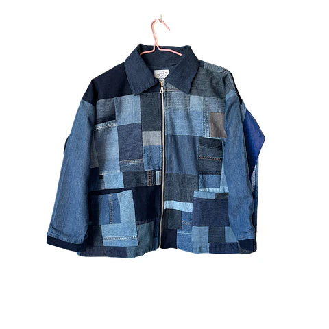 Chaqueta Patch Oversize Mezclilla