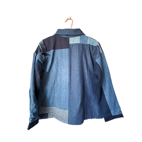 Chaqueta Patch Oversize Mezclilla