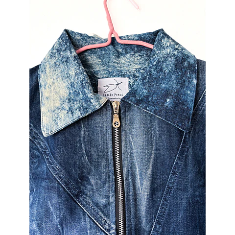 Chaqueta Patch Oversize Mezclilla