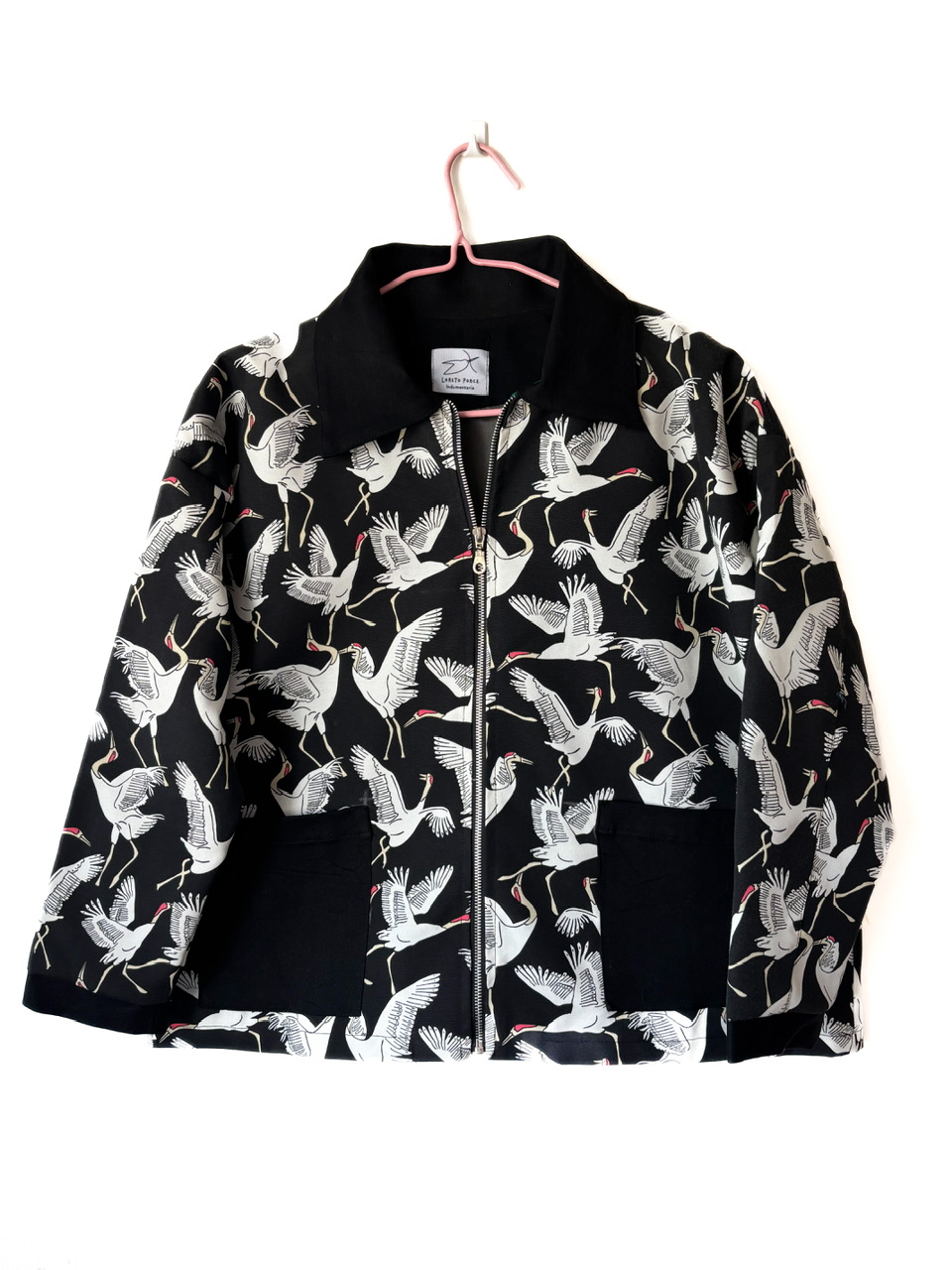 Chaqueta Camel Oversize Aterciopelada Sin Cuello Ludovica