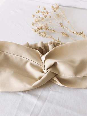 Cintillo Turbante Beige