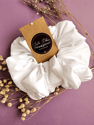Scrunchie Blanco 