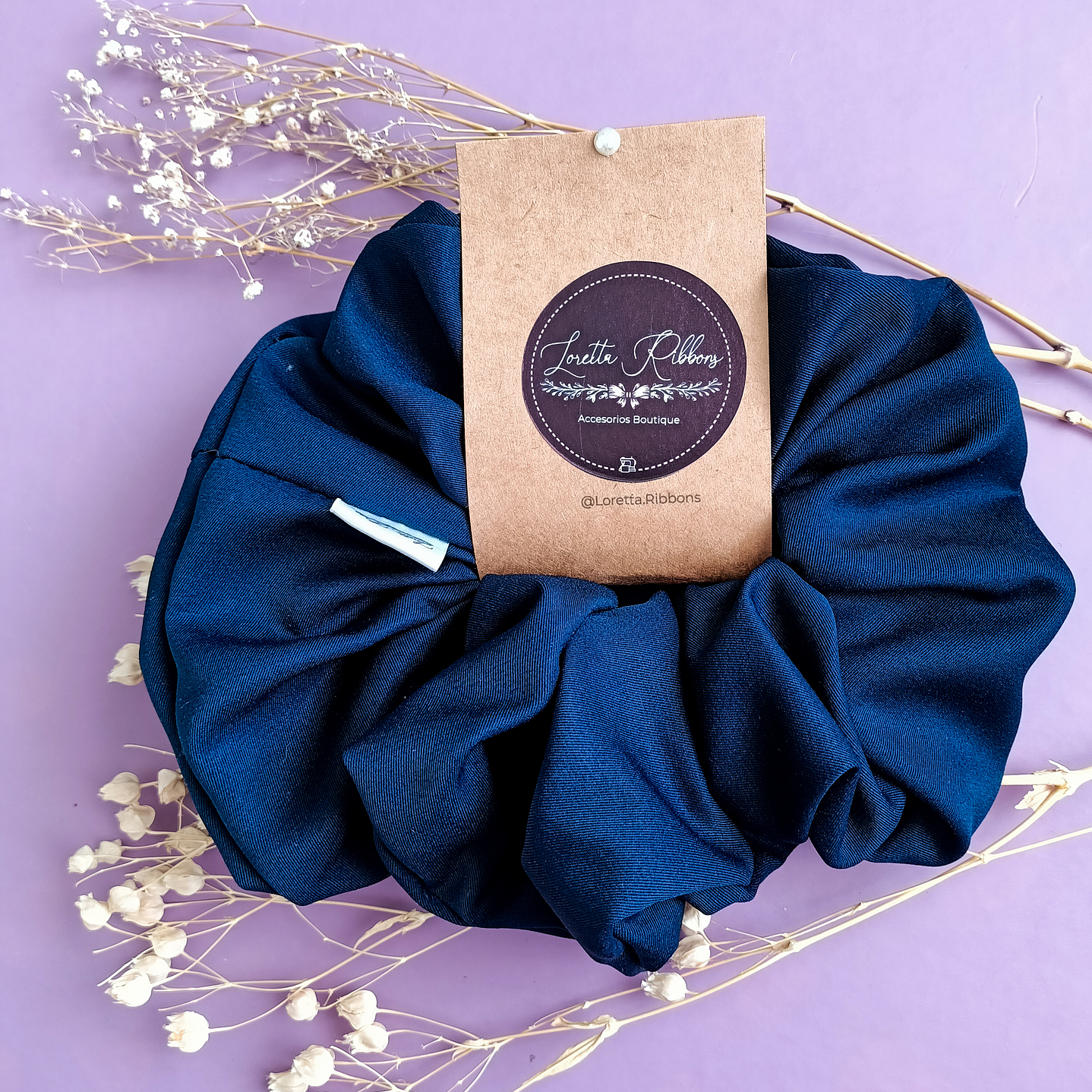 Scrunchie Azul marino  1