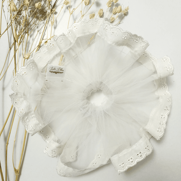 Superscrunchie Especial Tul y Broderie  1