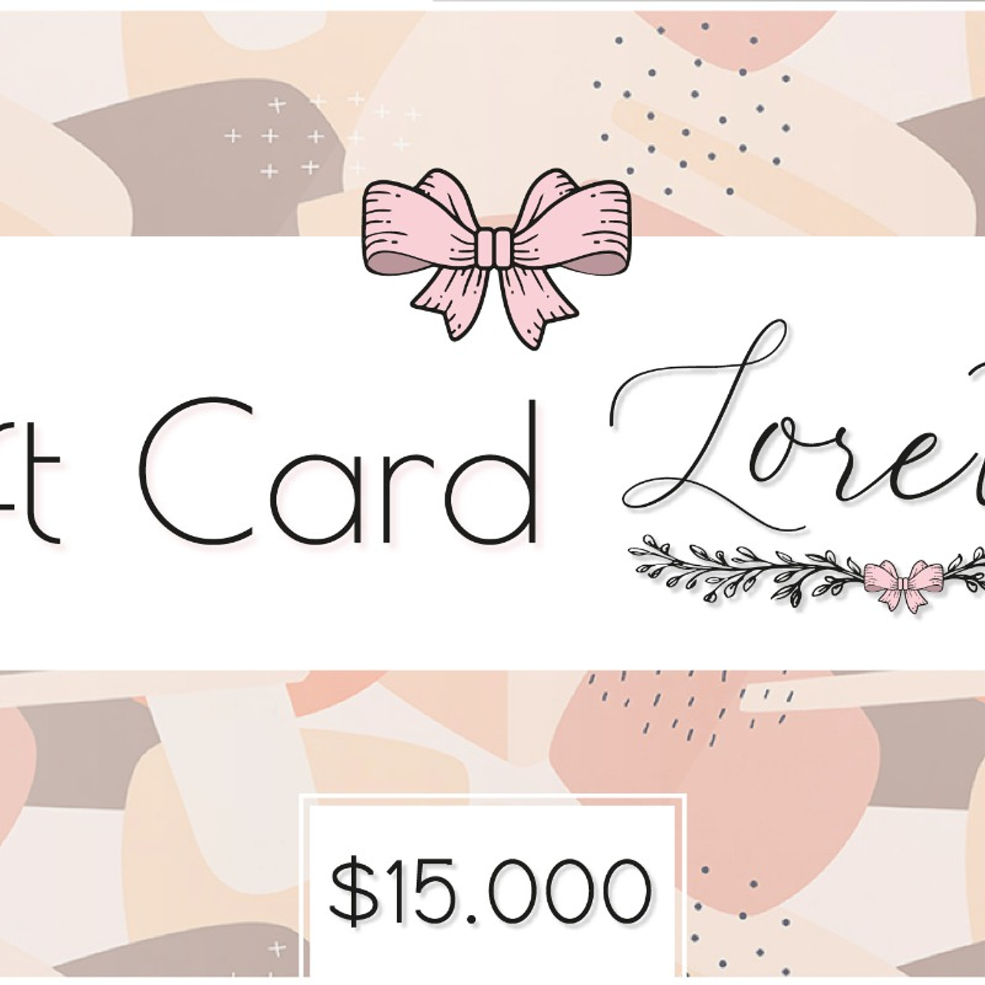 Gift Card $15.000 1