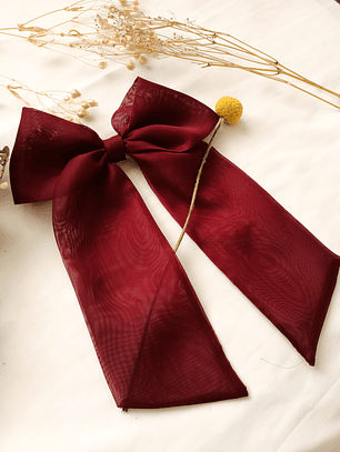 Maxilazo Julieta Burdeo transparente 