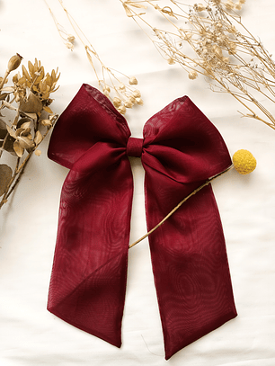 Maxilazo Julieta Burdeo transparente 