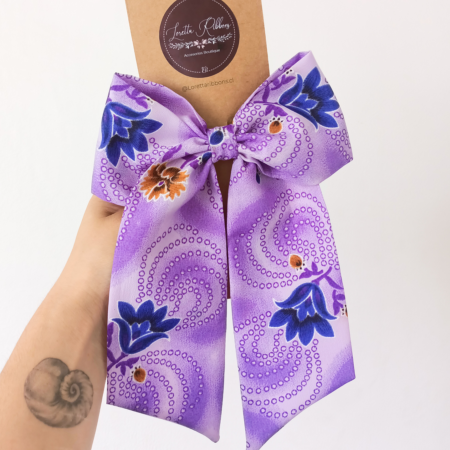 Maxilazo Julieta Morado Floreado  1