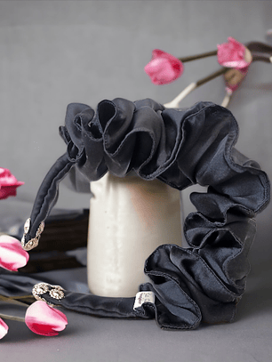 Cintillo Scrun negro