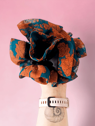 Superscrunchie Especial Rosas café 