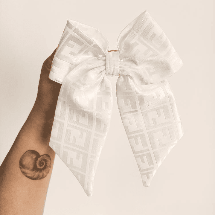 Maxilazo Julieta corto Blanco texturado 1