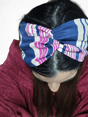 Cintillo turbante multicolor