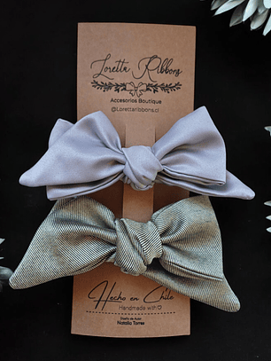 Set 2 Maxi Nudos plata/oro