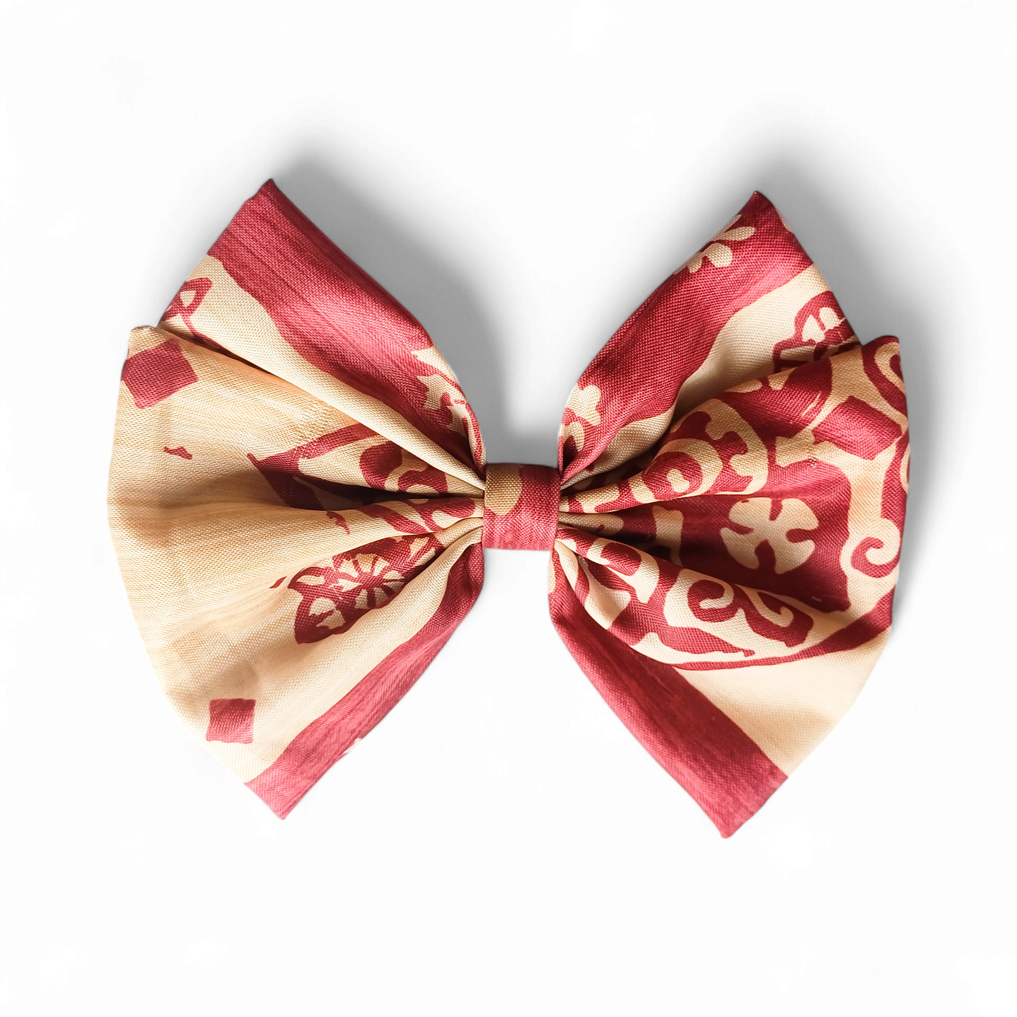 Maxilazo Mariposa Doble Beige/Burdeo 1