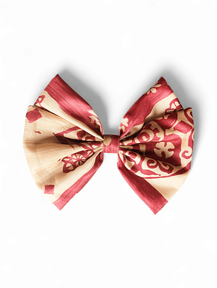 Maxilazo Mariposa Doble Beige/Burdeo