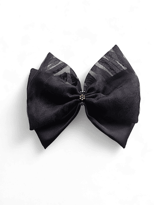 Maxilazo Mariposa Doble negro transparencia