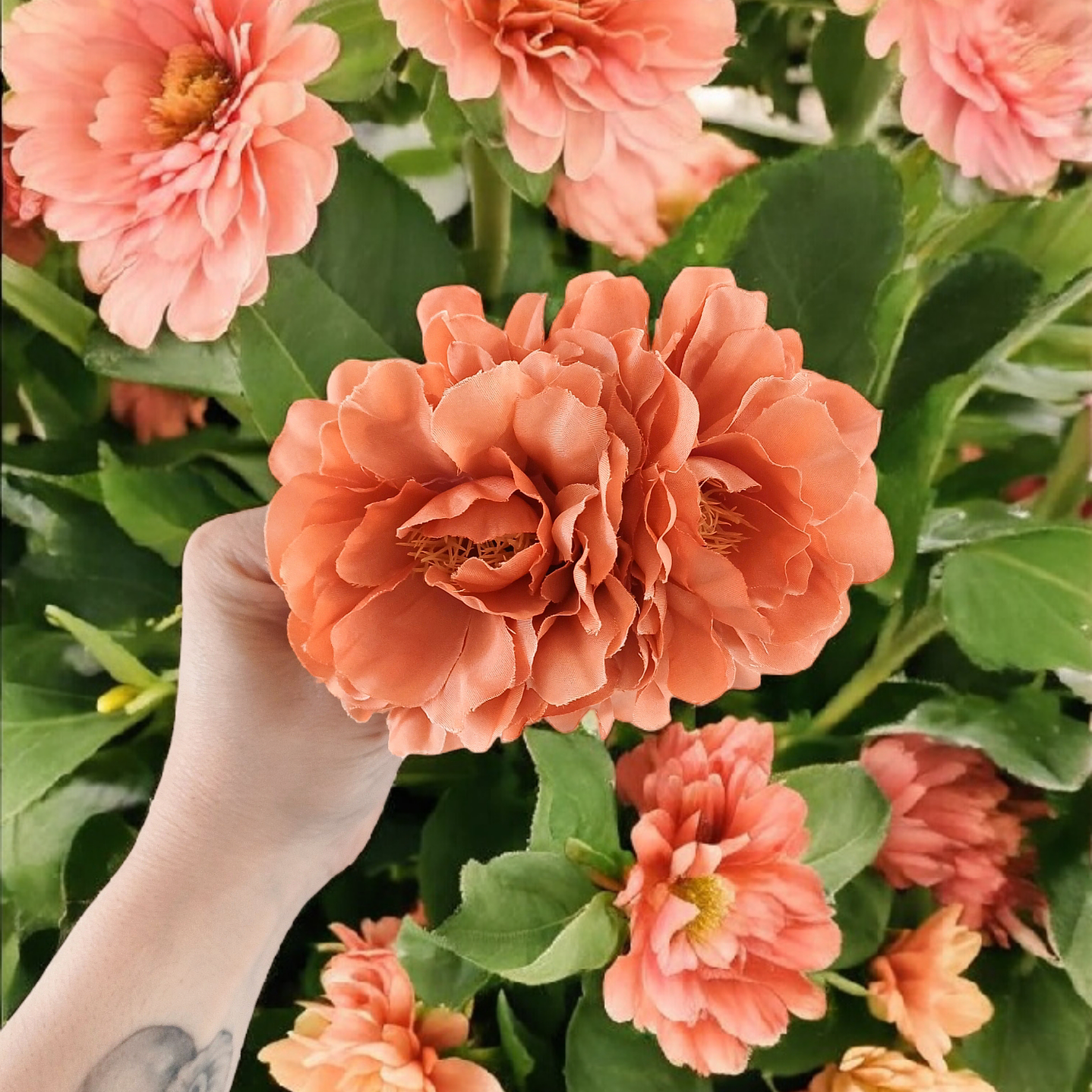 Tocado Flores doble  1