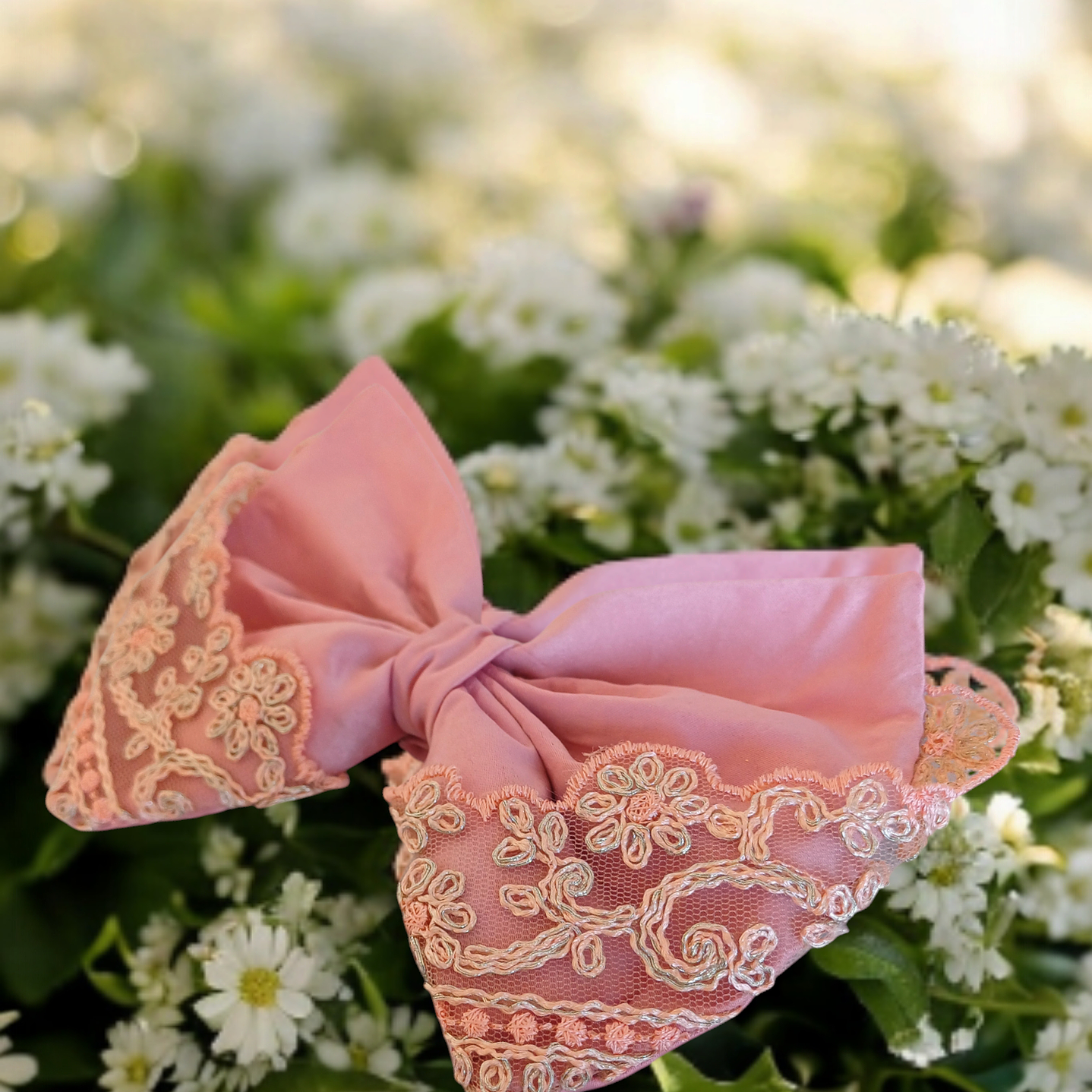 Maxilazo Primavera Rosa Encaje  1