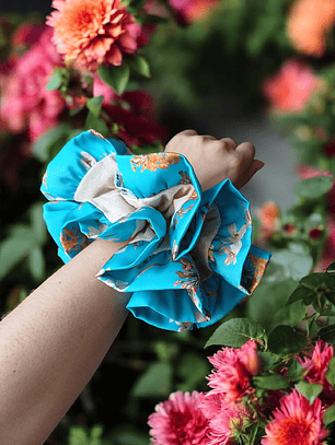Superscrunchie Especial Primavera celeste