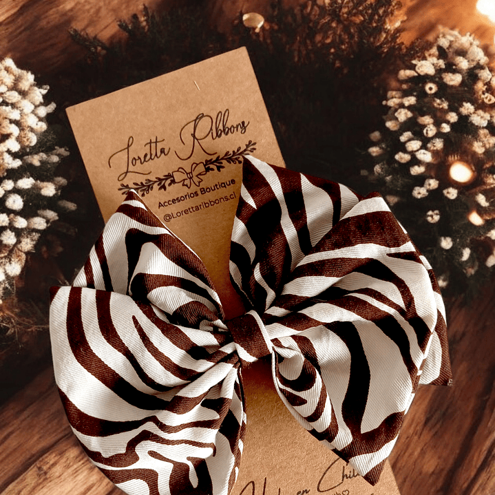 Maxilazo Mariposa Doble Café ptint 1