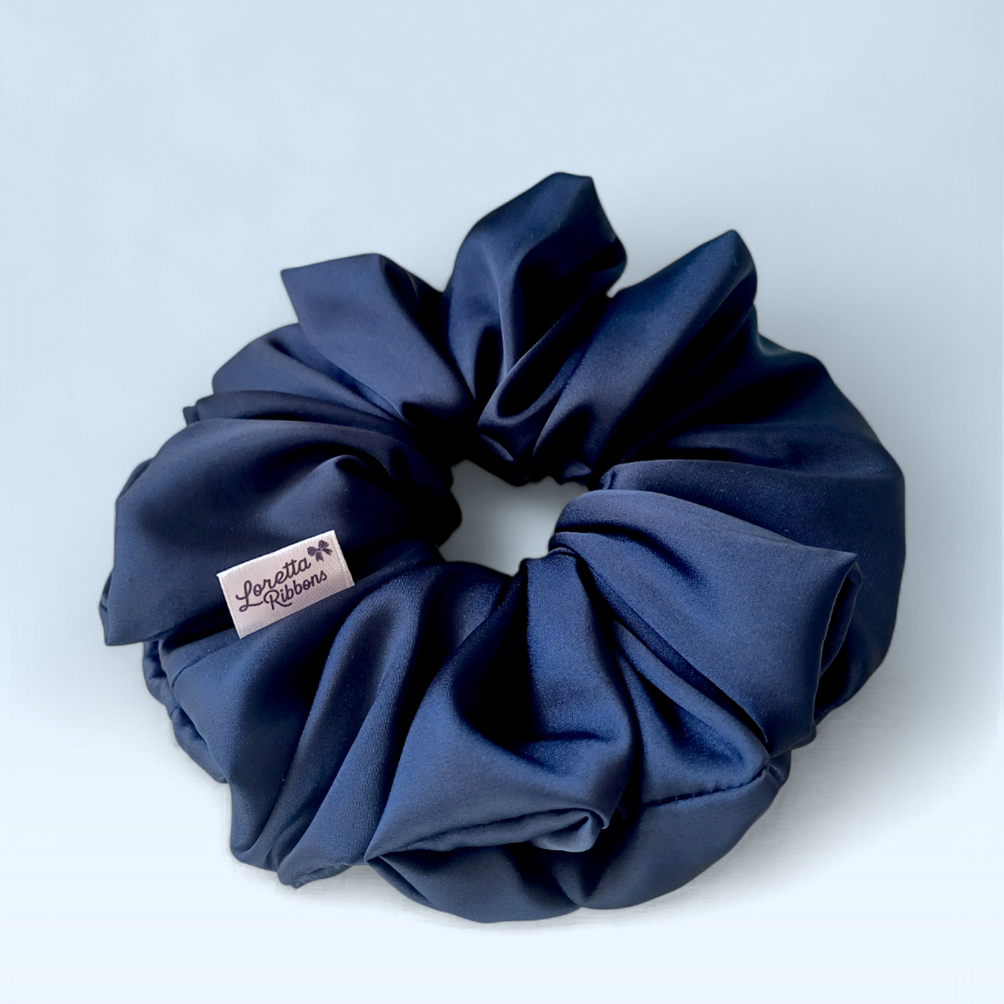 Scrunchie Simple Azul Marino 1